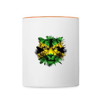 Jamaïque - Mug contrasté - blanc/orange - Devant