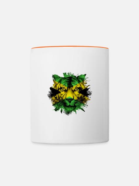Jamaïque - Mug contrasté - blanc/orange