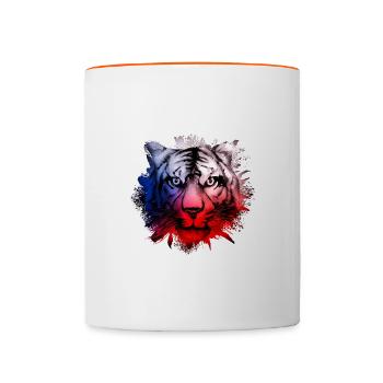 Tschechische Republik - Tasse zweifarbig - Weiß/Orange - Vorne