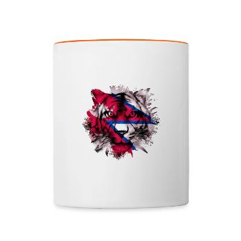 Nepal - Tasse zweifarbig - Weiß/Orange - Vorne
