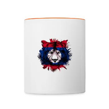 Laos - Contrasting Mug - white/orange - Front