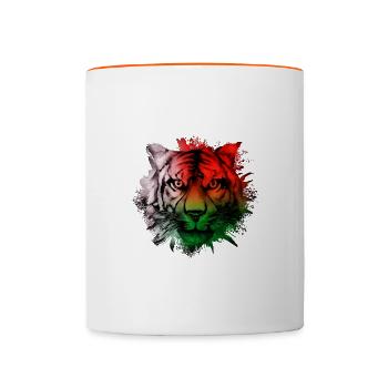 Madagascar - Mug contrasté - blanc/orange - Devant