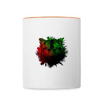 Mauretanien - Tasse zweifarbig - Weiß/Orange - Vorne