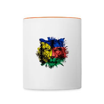 Nouvelle-Calédonie - Mug contrasté - blanc/orange - Devant