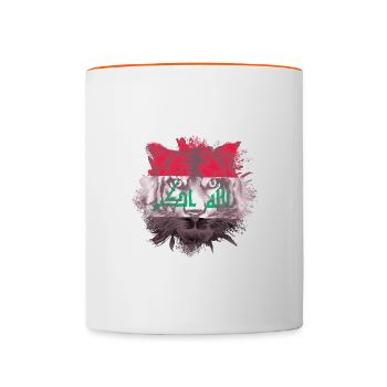 Iraq - Contrasting Mug - white/orange - Front