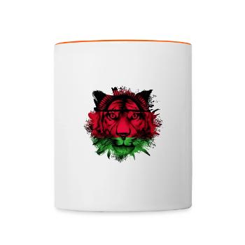 Malawi - Tasse zweifarbig - Weiß/Orange - Vorne