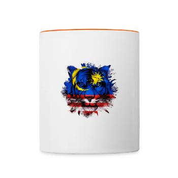 Malaisie - Mug contrasté - blanc/orange - Devant