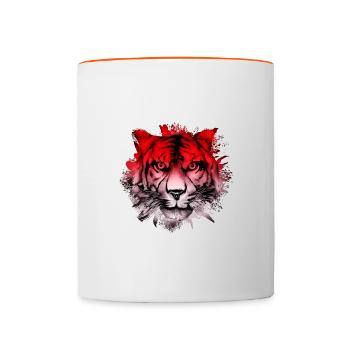 Monaco - Contrasting Mug - white/orange - Front