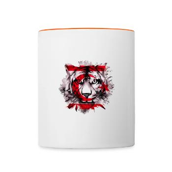 Chypre du Nord - Mug contrasté - blanc/orange - Devant