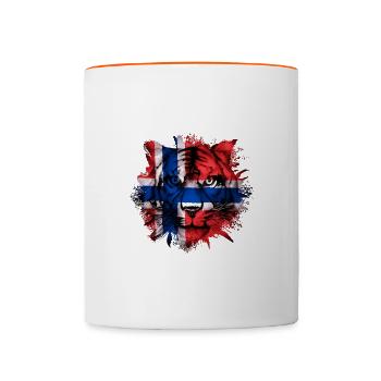 Norway - Contrasting Mug - white/orange - Front