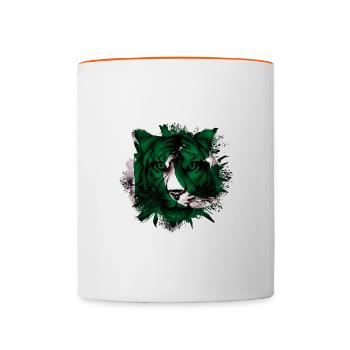 Pakistan - Tasse zweifarbig - Weiß/Orange - Vorne