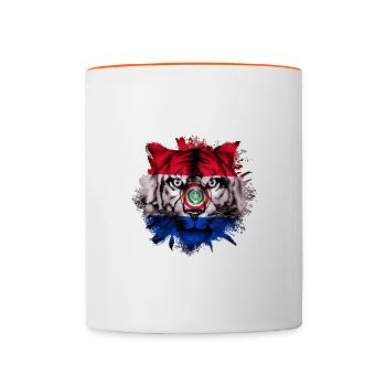 Paraguay - Mug contrasté - blanc/orange - Devant