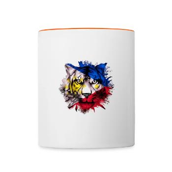Philippines - Mug contrasté - blanc/orange - Devant