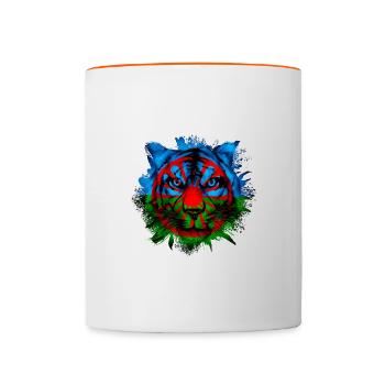 Roma - Tasse zweifarbig - Weiß/Orange - Vorne