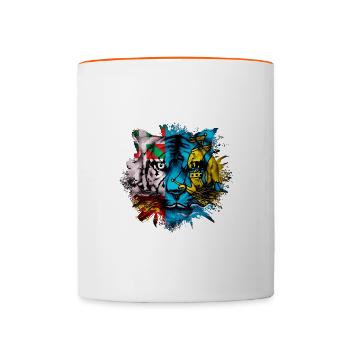 Saint Pierre and Miquelon - Contrasting Mug - white/orange - Front