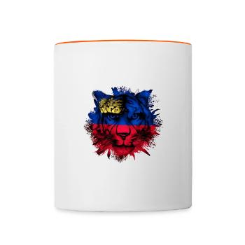 Liechtenstein - Mug contrasté - blanc/orange - Devant
