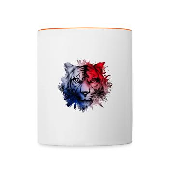 Panama - Tasse zweifarbig - Weiß/Orange - Vorne