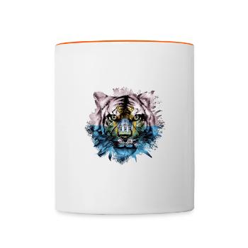 San Marino - Contrasting Mug - white/orange - Front
