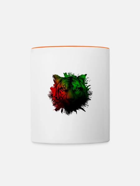 Martinique - Tasse zweifarbig - Weiß/Orange