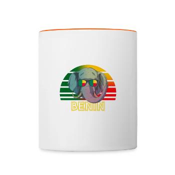 Benin - Tasse zweifarbig - Weiß/Orange - Vorne