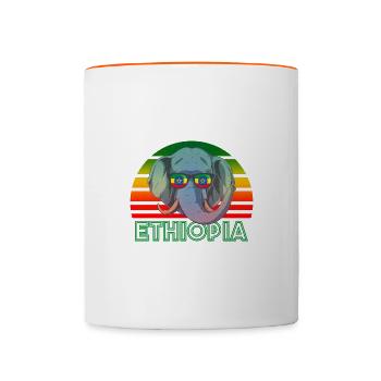 Ethiopia - Contrasting Mug - white/orange - Front