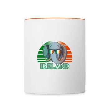 Irlande - Mug contrasté - blanc/orange - Devant