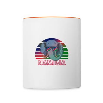 Namibia - Contrasting Mug - white/orange - Front