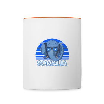 Somalie - Mug contrasté - blanc/orange - Devant
