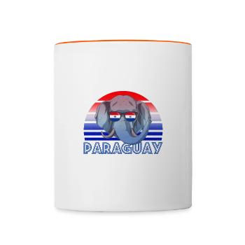 Paraguay - Mug contrasté - blanc/orange - Devant