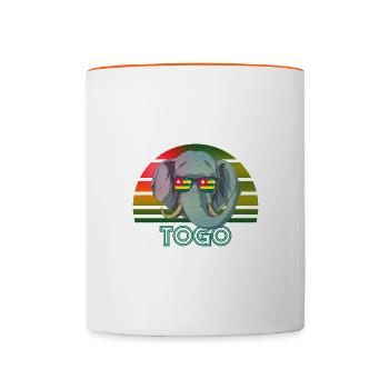 Togo - Contrasting Mug - white/orange - Front
