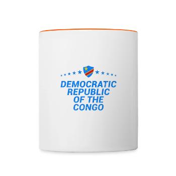 République démocratique du Congo - Mug contrasté - blanc/orange - Devant