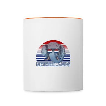 Netherlands - Contrasting Mug - white/orange - Front
