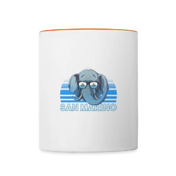 San Marino - Contrasting Mug - white/orange - Front