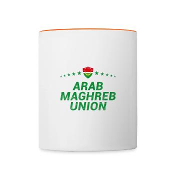 Union du Maghreb arabe - Mug contrasté - blanc/orange - Devant
