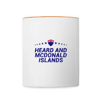 Heard und McDonaldinseln - Tasse zweifarbig - Weiß/Orange - Vorne