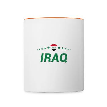 Iraq - Contrasting Mug - white/orange - Front