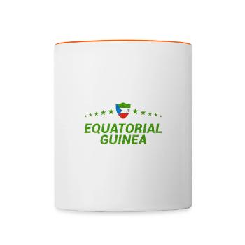 Equatorial Guinea - Contrasting Mug - white/orange - Front