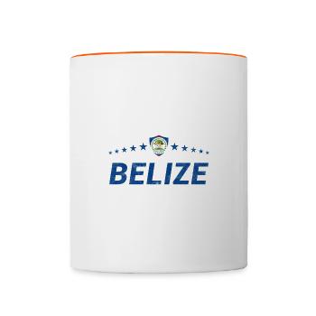 Belize - Mug contrasté - blanc/orange - Devant