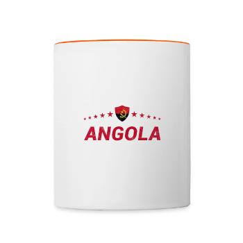 Angola - Tasse zweifarbig - Weiß/Orange - Vorne