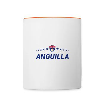 Anguilla - Mug contrasté - blanc/orange - Devant