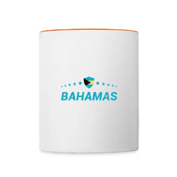 Bahamas - Mug contrasté - blanc/orange - Devant
