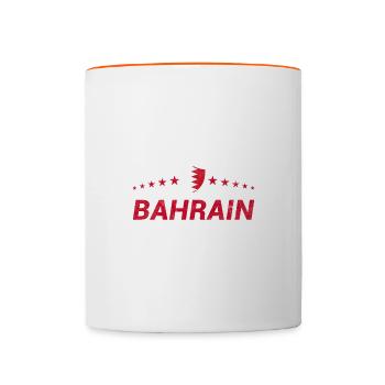 Bahreïn - Mug contrasté - blanc/orange - Devant
