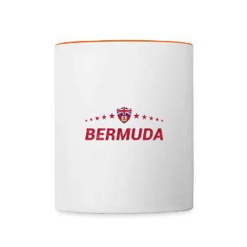 Bermudes - Mug contrasté - blanc/orange - Devant