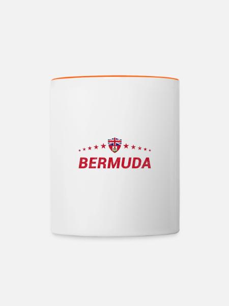 Bermuda - Tasse zweifarbig - Weiß/Orange