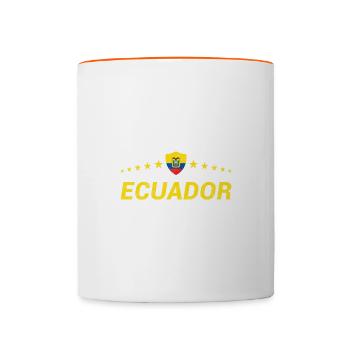 Ecuador - Tasse zweifarbig - Weiß/Orange - Vorne