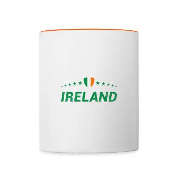 Irlande - Mug contrasté - blanc/orange - Devant