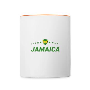 Jamaïque - Mug contrasté - blanc/orange - Devant
