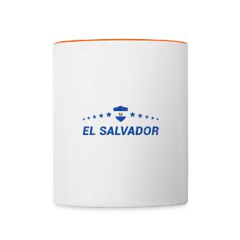 El Salvador - Tasse zweifarbig - Weiß/Orange - Vorne