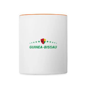 Guinée-Bissau - Mug contrasté - blanc/orange - Devant