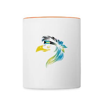 Bahamas - Mug contrasté - blanc/orange - Devant